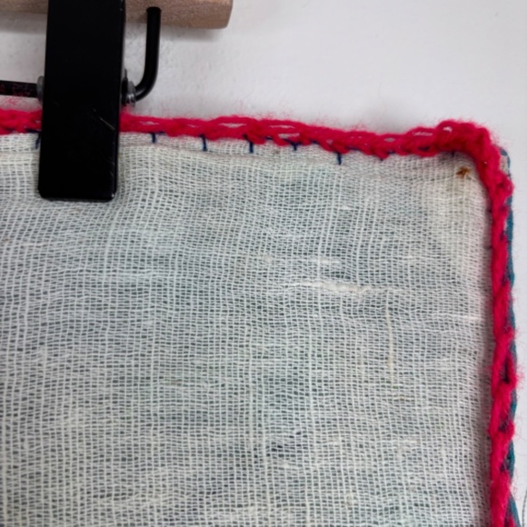 Peru Arpillera Handmade 3D Wall Art Hanging Village Garden Cabbage Trees Cactus - Picture 9 of 12